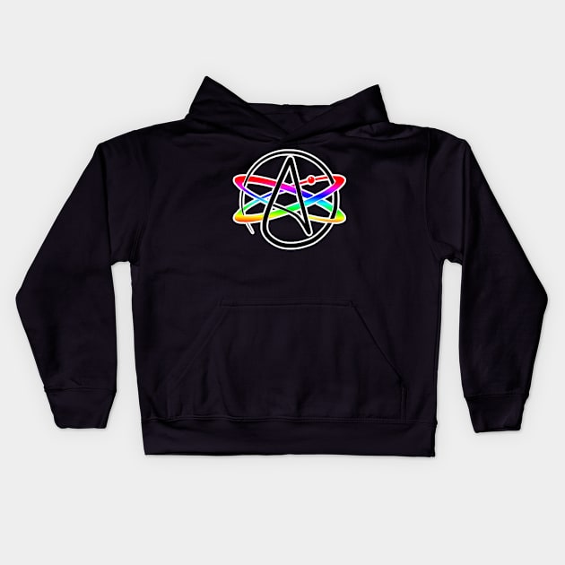 Atheist LGBTQIA+ Kids Hoodie by EPAtheist